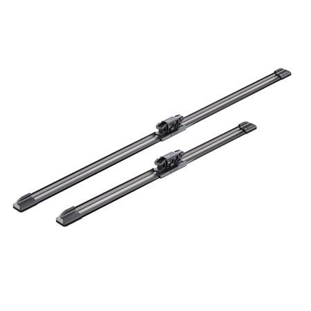 BOSCH A995S Aerotwin Flat Wiper Blade Front Set (700 / 300mm   Specific Type Arm Connection) for Dacia Sandero III 2021 Onwards