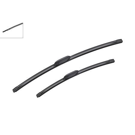 BOSCH A891S Aerotwin Original Flat Wiper Blade Front Set (650/500mm) for Mercedes EQE SUV 2022 to 2024