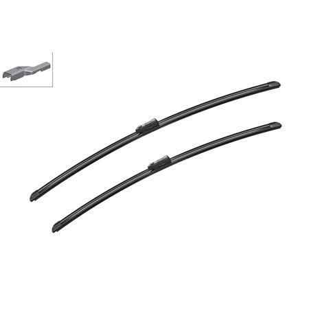 Bosch A996S AeroTwin Flat Wiper Blades Set (700/650mm) for Volkswagen CRAFTER Box 2017 Onwards
