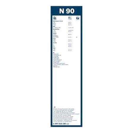 3397018190 Bosch N90 Truck Wiper Blade 900mm HGV