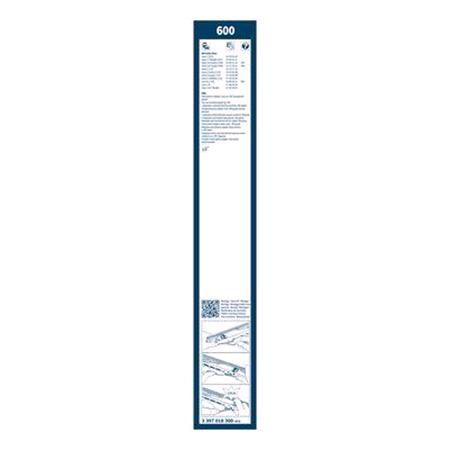 BOSCH 600C Superplus Wiper Blade (600mm   Hook Type Arm Connection) for Mercedes C CLASS, 1993 2000