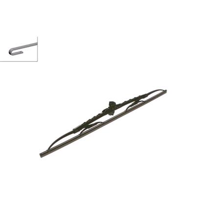 BOSCH N53 Wiper Blade (500mm   Hook Type Arm Connection) for Mercedes T1 Bus, 1977 1996
