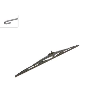 BOSCH N63 Wiper Blade (600mm   Hook Type Arm Connection) for Renault MASTER I Flatbed / Chassis, 1980 1998