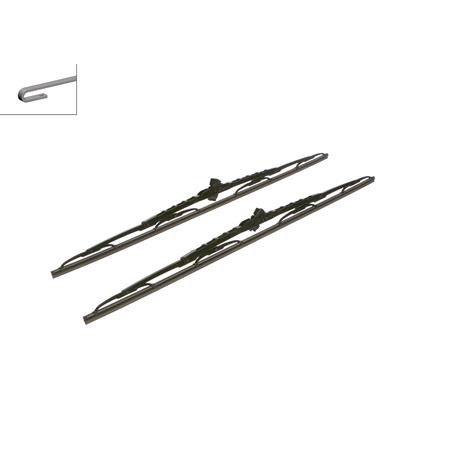 Bosch 700 Commercial Wiper Blades Set (700/700mm) for Citroen XSARA PICASSO 1999 to 2008