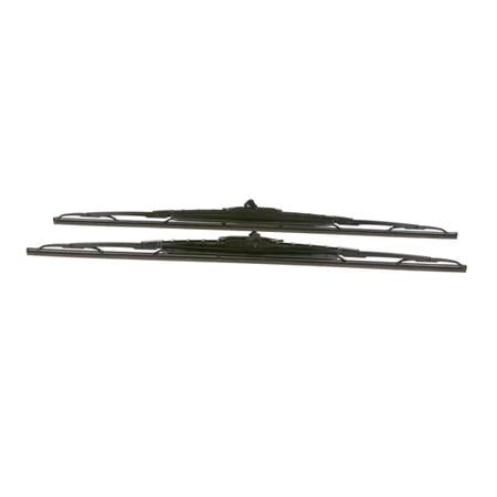 BOSCH 657S Superplus Wiper Blade Set (650 / 650 mm) with Spoiler for Lancia PHEDRA, 2002 2010