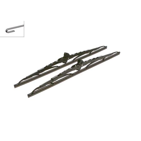BOSCH 450A Superplus Wiper Blade Set (450 / 450 mm) for Volkswagen GOLF Mk II, 1983 1992