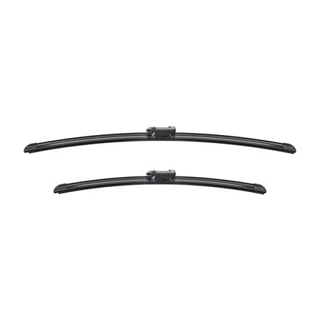 BOSCH A930S Aerotwin Flat Wiper Blade Front Set (600 / 475mm   Pinch Tab Arm Connection) for Audi A3 3 Door, 2003 2012