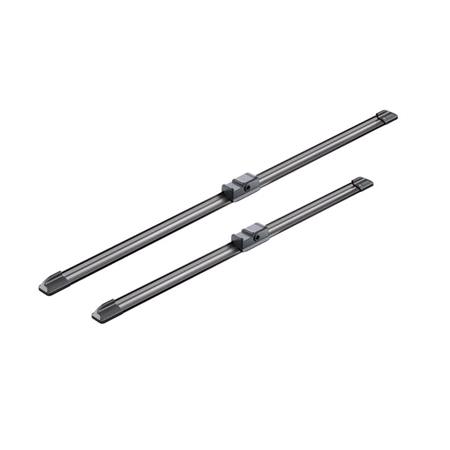 BOSCH A937S Aerotwin Flat Wiper Blade Front Set (600 / 475mm   Side Pin Arm Connection) for Audi A3 3 Door, 2003 2012