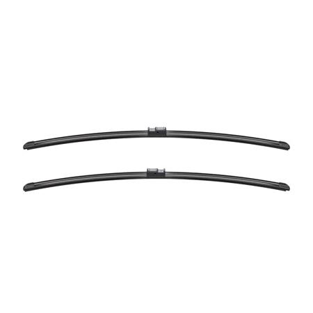 BOSCH A950S Aerotwin Flat Wiper Blade Front Set (700 / 700mm   Side Pin Arm Connection) for Volkswagen SHARAN VAN, 1995 2010