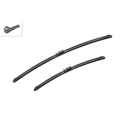 BOSCH A952S Aerotwin Flat Wiper Blade Front Set (650 / 475mm   Side Pin Arm Connection) for Citroen C5 Estate, 2001 2004