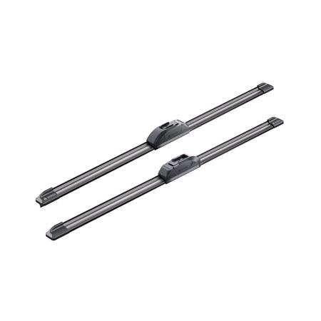 BOSCH AR992S Aerotwin Flat Wiper Blade Front Set (530 / 530mm   Hook Type Arm Connection) for Smart FORTWO Coupe, 2004 2007