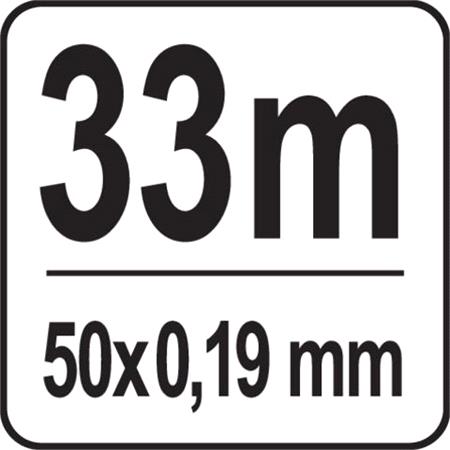 INSULATION TAPE 0.19MM 50MMx33M BLACK