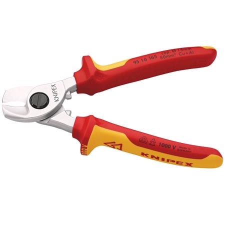 KNIPEX VDE Cable Shears, 165mm 