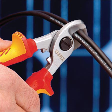 KNIPEX VDE Cable Shears, 165mm 