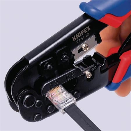 KNIPEX Crimping Pliers for Western Plugs,190mm