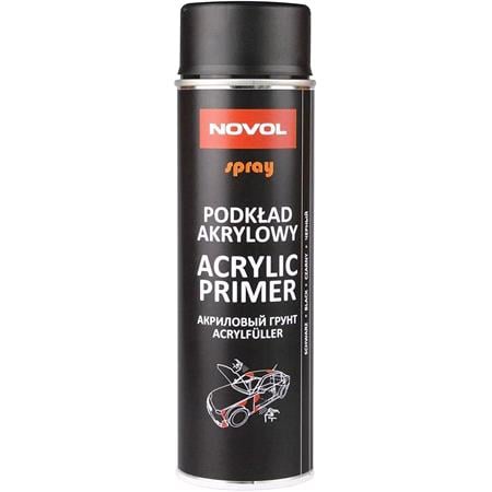 Novol Acrylic Primer Spray, Black, 500ml 