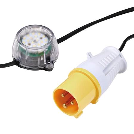 Draper 34883 Defender 110V Heavy Duty LED Encapsulated Festoon String Lights, 120W, 50m