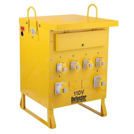 Draper 34886 Defender 110V 10kVA 3 Phase Transformer, 16A/32A 