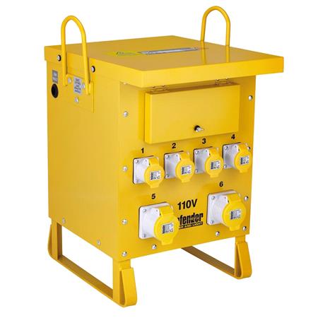 Draper 34959 Defender 110V 10kVA Single Phase Transformer, 16A / 32A