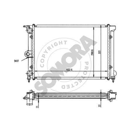 Somora Radiator   350540