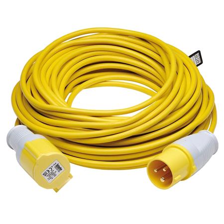 Draper 35070 Defender 110V Extension Lead, Yellow, 1.5mm², 16A, 25m