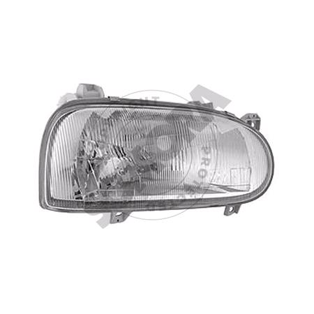 Right Headlamp (Single Reflector) for Volkswagen GOLF Mk III Estate 1992 1997