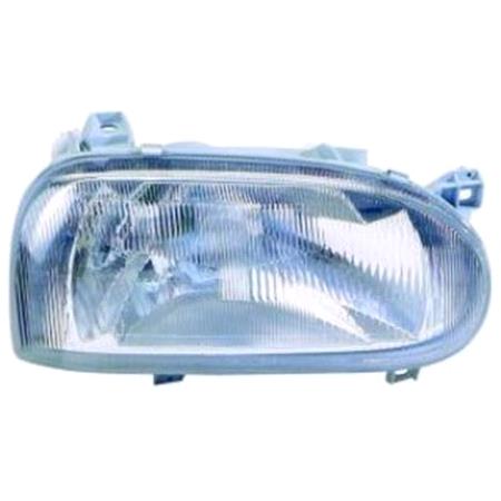Right Headlamp (Single Reflector) for Volkswagen GOLF Mk III Estate 1992 1997