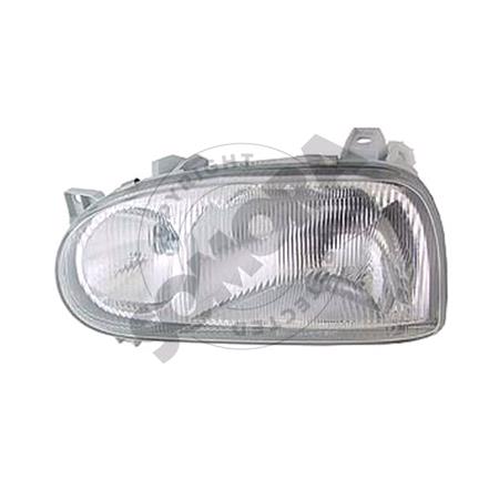 Left Headlamp (Twin Reflector,  Original Equipment) for Volkswagen GOLF Mk III Convertible 1992 1997