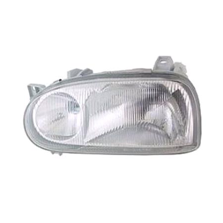 Left Headlamp (Twin Reflector,  Original Equipment) for Volkswagen GOLF Mk III Convertible 1992 1997