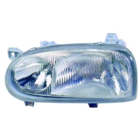 Left Headlamp (Twin Reflector,  Original Equipment) for Volkswagen GOLF Mk III Convertible 1992 1997