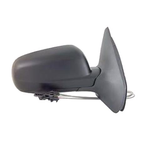 Right Wing Mirror (manual, comes without glass, black cover) for Volkswagen BORA Estate, 1999 2005