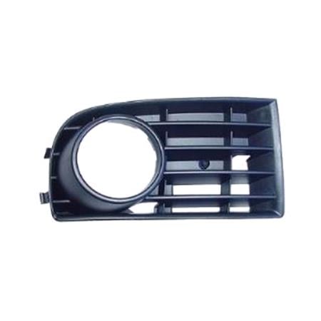 Volkswagen Golf MK5 2004 2009 Hatchback RH (Drivers Side) Front Bumper Grille, With Fog Lamp Holes, Not GT / GTi Models, TUV Approved