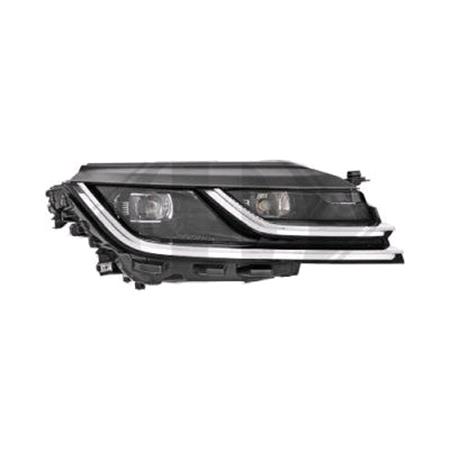 Right Headlamp (Full LED, With LED Daytime Running Light, Supplied Without LED Modules, Original Equipment) for Volkswagen ARTEON 2017 on