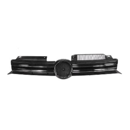 VW Golf 6 2009 2013 Grille, With Chrome Moulding