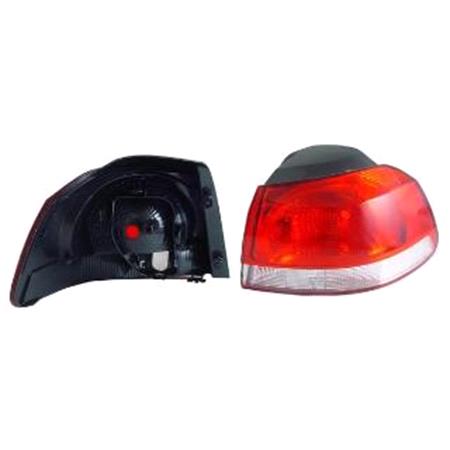 Right Rear Lamp (Outer, On Quarter Panel, Replaces Hella Type, Supplied Without Bulbholder) for Volkswagen GOLF VI 2009 on