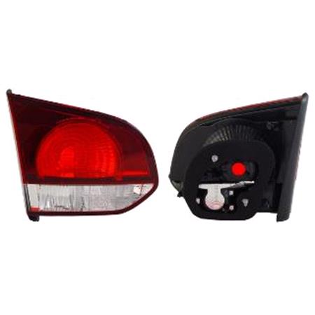 Left Rear Lamp (Dark Red Type, Inner, On Boot Lid) for Volkswagen GOLF VI 2009 on