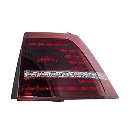 Right Rear Lamp (Outer, On Quarter Panel, LED, Smoked, R Spec Models, Original Equipment) for Volkswagen GOLF VII 2013 2017