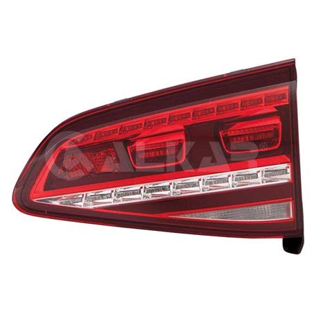 Right Rear Lamp (Inner, On Boot Lid, LED, Bright Red, GTI / GTD Models, Original Equipment) for Volkswagen GOLF VII 2013 2017