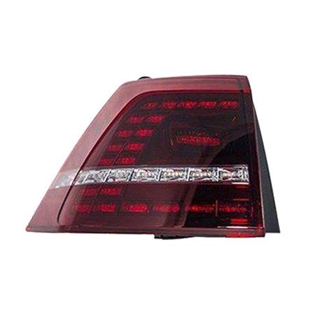 Left Rear Lamp (Outer, On Quarter Panel, LED, Smoked, R Spec Models, Original Equipment) for Volkswagen GOLF VII 2013 2017