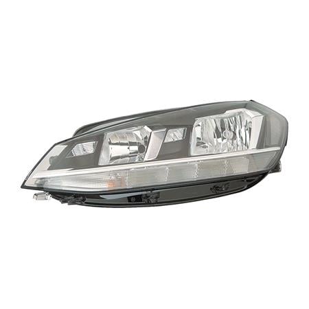 Left Headlamp (Halogen, Takes H7 / H9 Bulb, With LED Daytime Running Light, Supplied With Motor) for Volkswagen GOLF VII 2017 2020