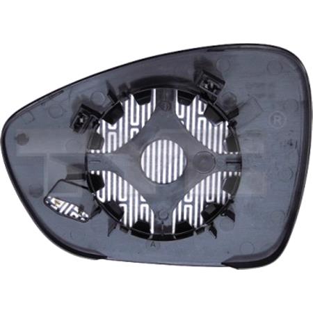 Right Wing Mirror Glass (heated) and Holder for Citroen DS3 Convertible, 2013 Onwards