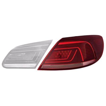 Right Rear Lamp (Outer, On Quarter Panel, LED, Original Equipment) for Volkswagen Passat CC 2012 2016