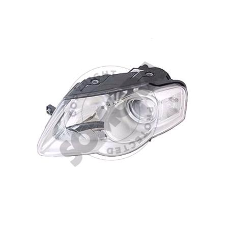 Left Headlamp Halogen (Takes H7/H7 Bulbs, Replaces Hella Type Only) for Volkswagen PASSAT 2005 2010