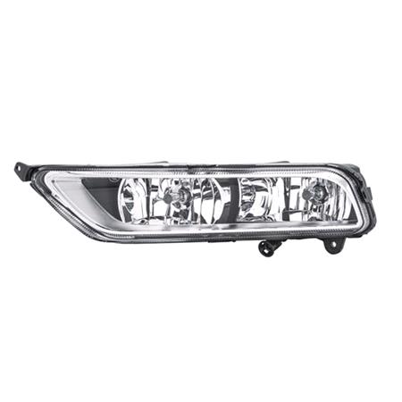Left Front Fog Lamp (Without Daytime Running Light, Takes H8 Bulb, Supplied With Bulb, With Cornering Function, R Line Models, Original Equipment) for Volkswagen PASSAT 2010 to 2014