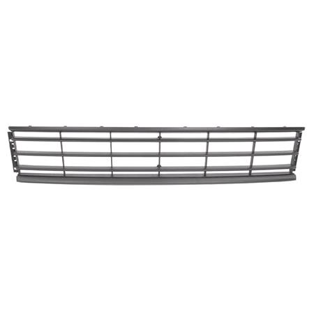 Volkswagen Passat 2010 2015 Front Bumper Grille Centre Lower, Matte Black, With Matte Black Moulding