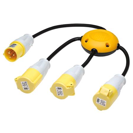 Draper 35255 Defender 110V Spider Pod 3 x 16A 