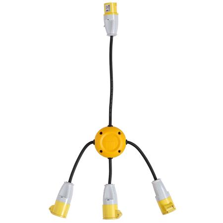Draper 35255 Defender 110V Spider Pod 3 x 16A 