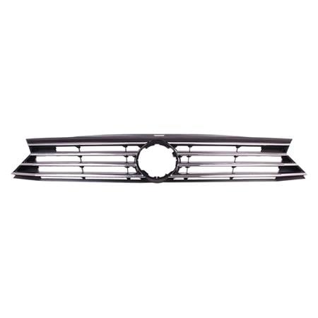 Volkswagen Passat 2015 2019 Front Bumper Grille, Painted Black, With Chrome Trims, TUV Approved