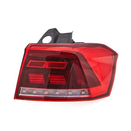 Right Rear Lamp (Outer, On Quarter Panel, LED, Without Animation, Estate Models Only, Original Equiment) for Volkswagen PASSAT Estate 2019 to 2023