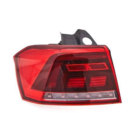 Left Rear Lamp (Outer, On Quarter Panel, LED, Without Animation, Estate Models Only, Original Equipment) for Volkswagen PASSAT Estate 2019 to 2023